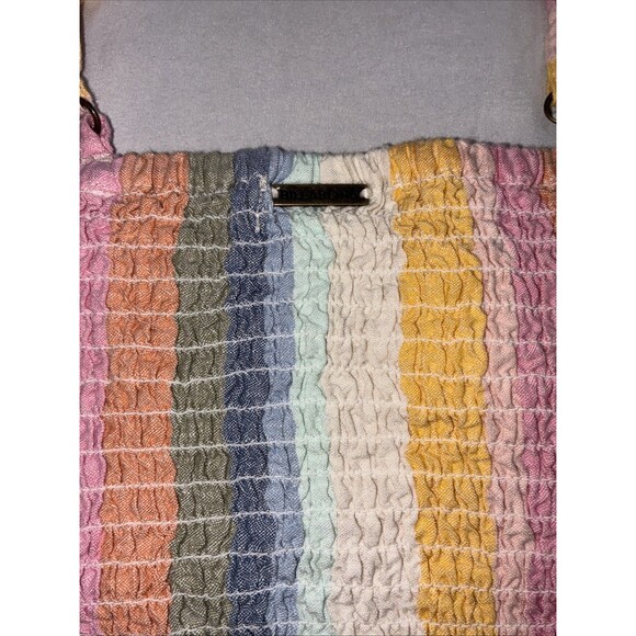 Billabong Let's Go Striped Crop Top Sarah Cameron Outer Banks OBX Boho Beach EUC - Picture 7 of 12